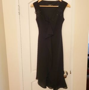 Black dress with studded accents